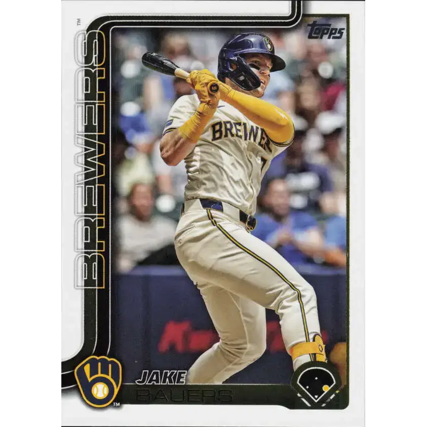 2025 Topps #618 Jake Bauers NM-MT Milwaukee Brewers Baseball Card - Baseball Card Single