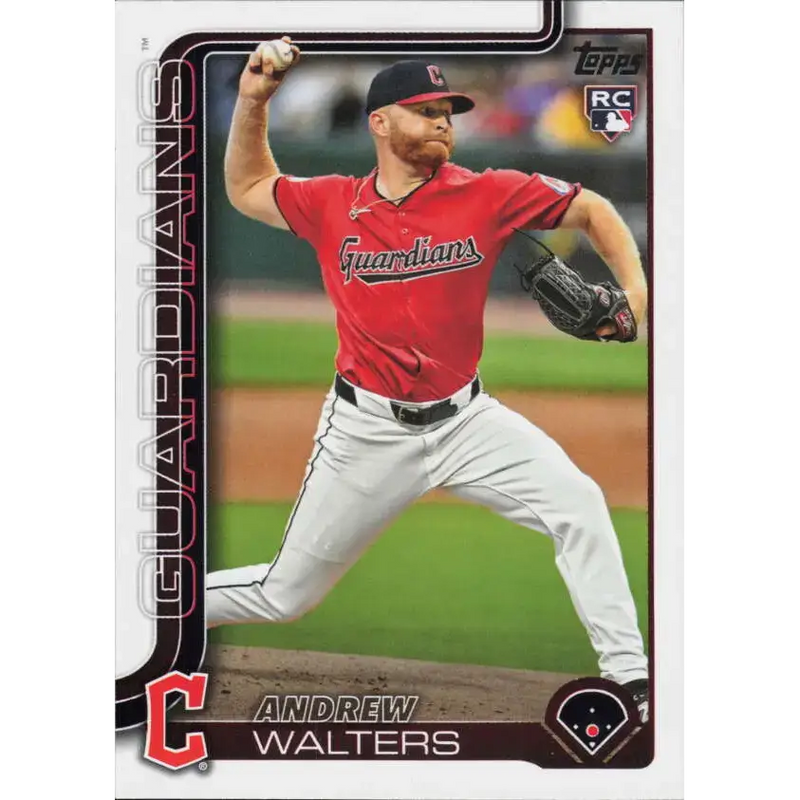 2025 Topps #637 Andrew Walters NM-MT RC Rookie Cleveland Guardians Baseball Card - Baseball Card Single