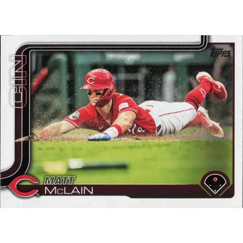 2025 Topps #647 Matt McLain NM-MT Cincinnati Reds Baseball Card - Baseball Card Single