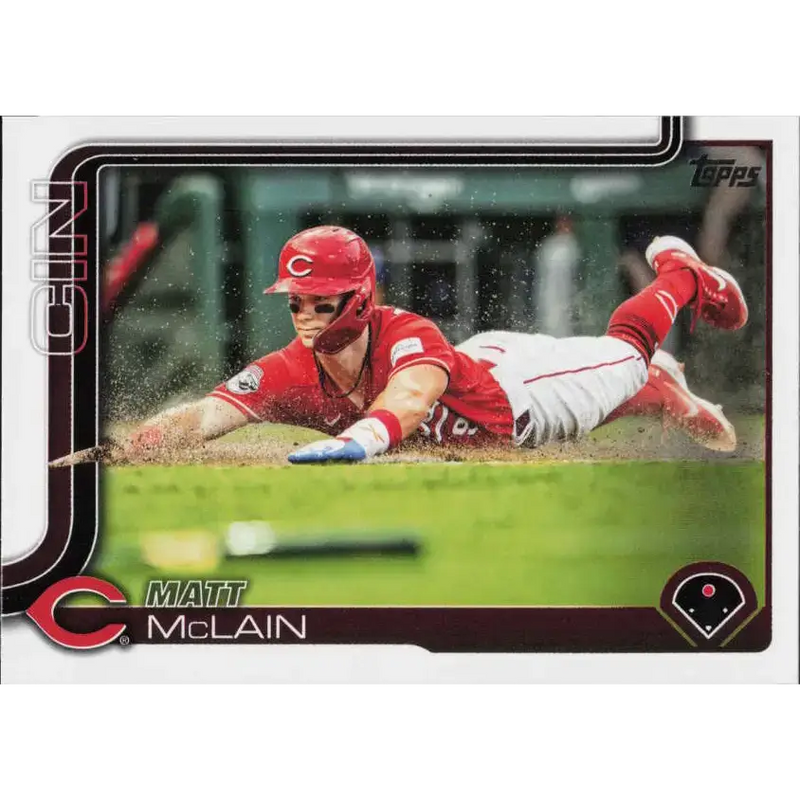 2025 Topps #647 Matt McLain NM-MT Cincinnati Reds Baseball Card - Baseball Card Single