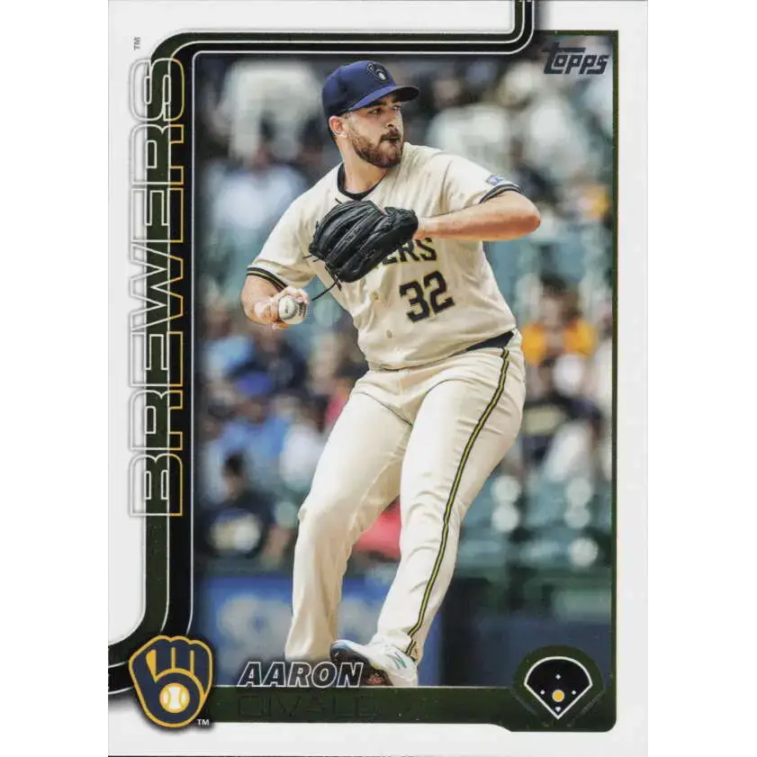 2025 Topps #648 Aaron Civale NM-MT Milwaukee Brewers Baseball Card - Baseball Card Single