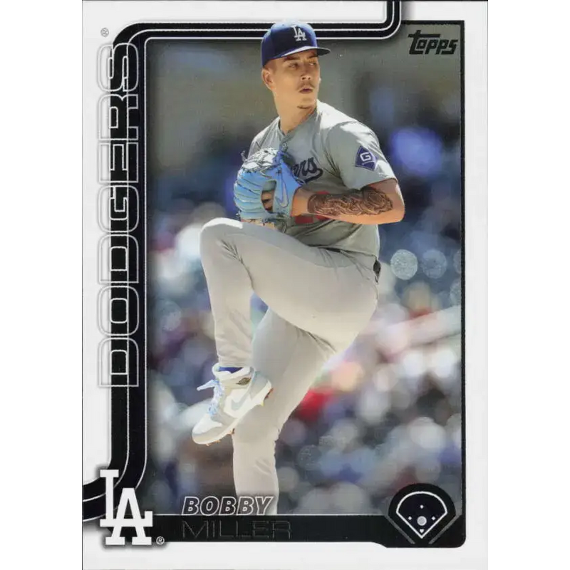 2025 Topps #652 Bobby Miller NM-MT Los Angeles Dodgers Baseball Card - Baseball Card Single
