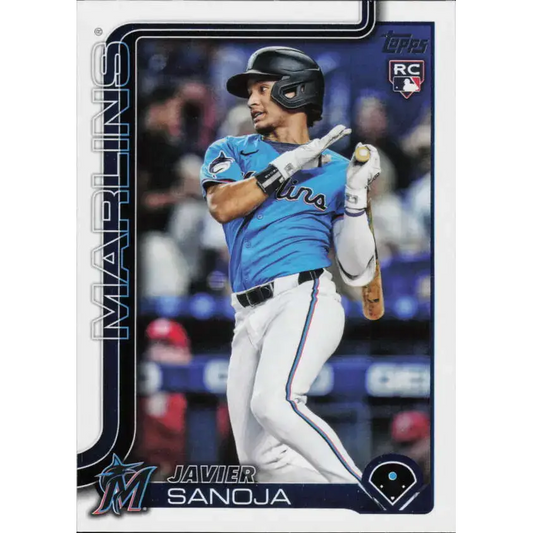2025 Topps #653 Javier Sanoja NM-MT RC Rookie Miami Marlins Baseball Card