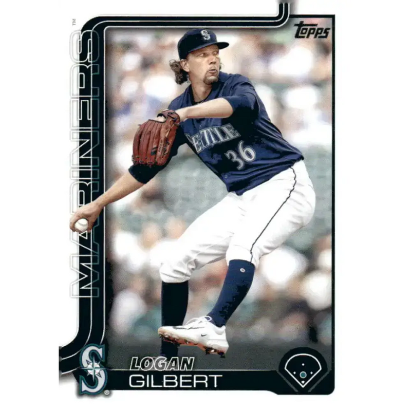 2025 Topps #66 Logan Gilbert NM-MT Seattle Mariners Baseball Card - Baseball Card Single