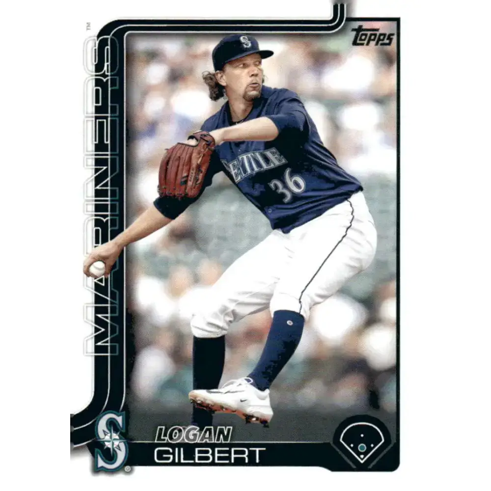 2025 Topps #66 Logan Gilbert NM-MT Seattle Mariners Baseball Card - Baseball Card Single