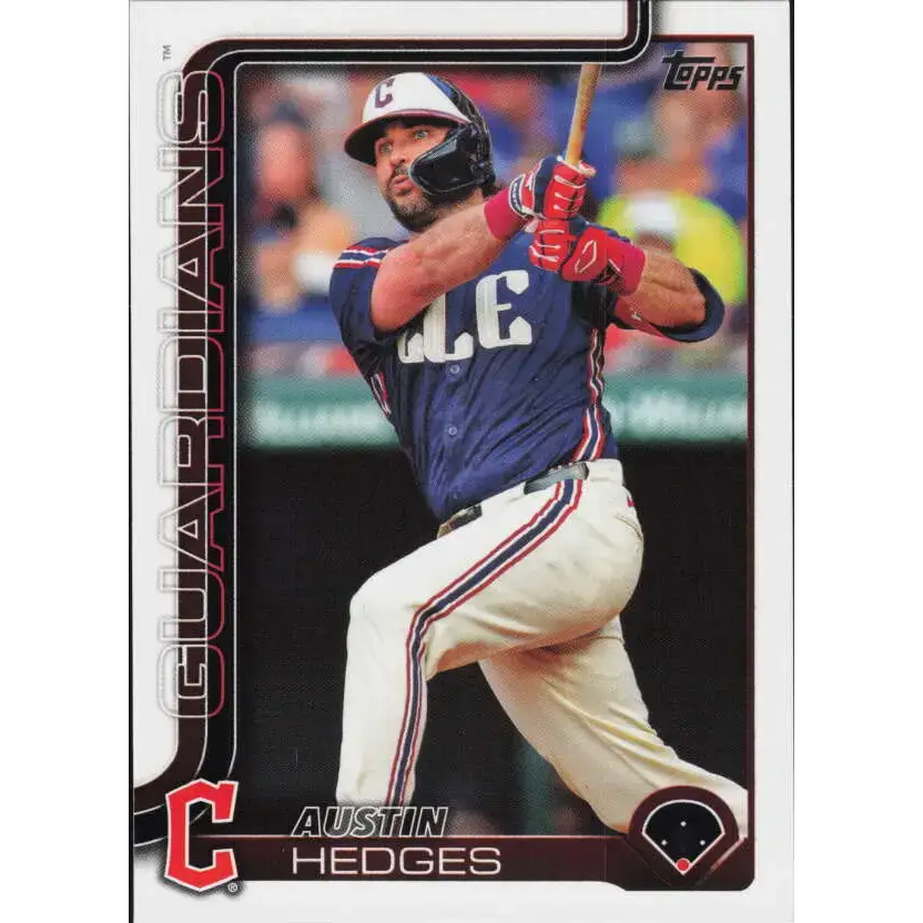 2025 Topps #667 Austin Hedges NM-MT Cleveland Guardians Baseball Card - Baseball Card Single