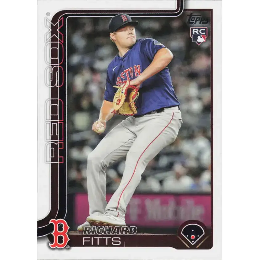2025 Topps #670 Richard Fitts NM-MT RC Rookie Boston Red Sox Baseball Card - Baseball Card Single