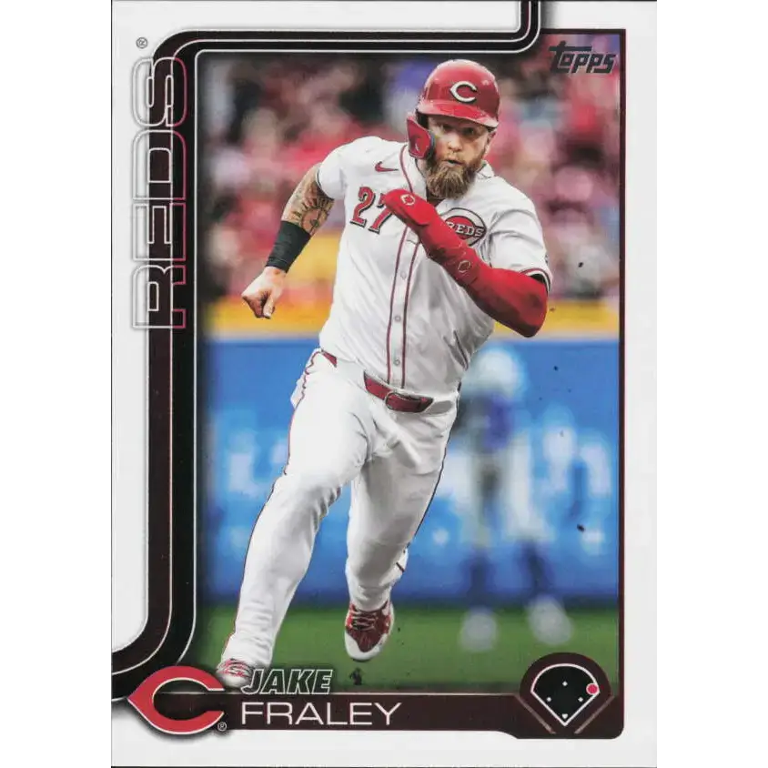 2025 Topps #675 Jake Fraley NM-MT Cincinnati Reds Baseball Card - Baseball Card Single