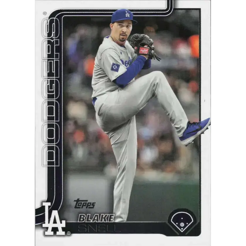 2025 Topps #676 Blake Snell NM-MT Los Angeles Dodgers Baseball Card - Baseball Card Single