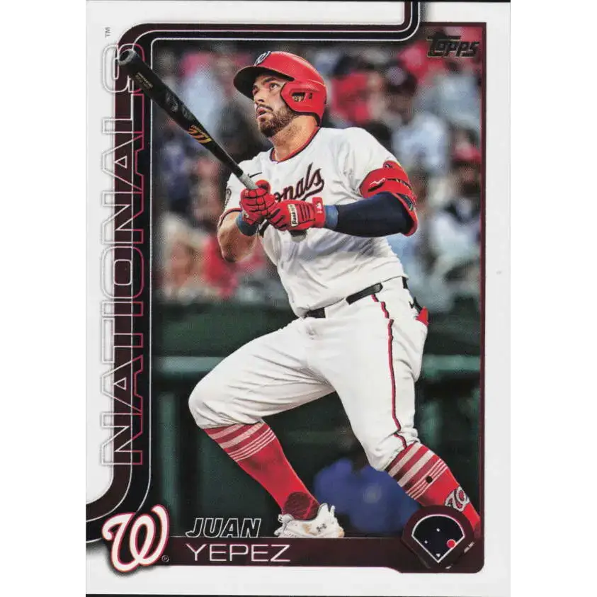 2025 Topps #679 Juan Yepez NM-MT Washington Nationals Baseball Card - Baseball Card Single
