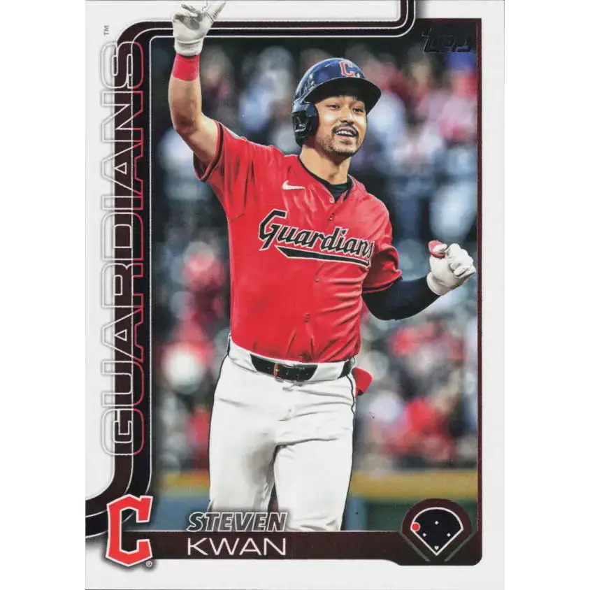 2025 Topps #682 Steven Kwan NM-MT Cleveland Guardians Baseball Card - Baseball Card Single