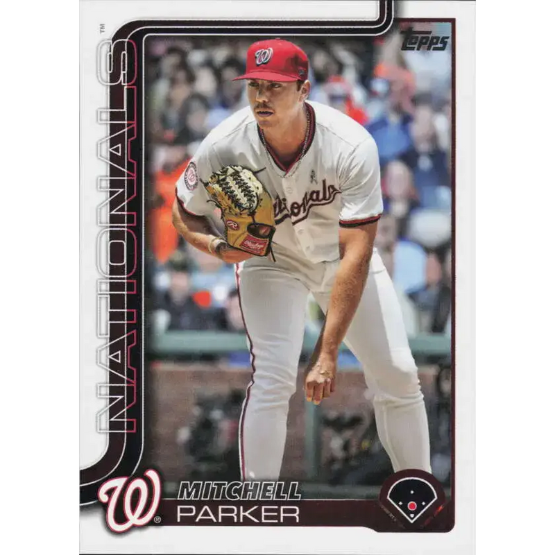 2025 Topps #684 Mitchell Parker NM-MT Washington Nationals Baseball Card - Baseball Card Single