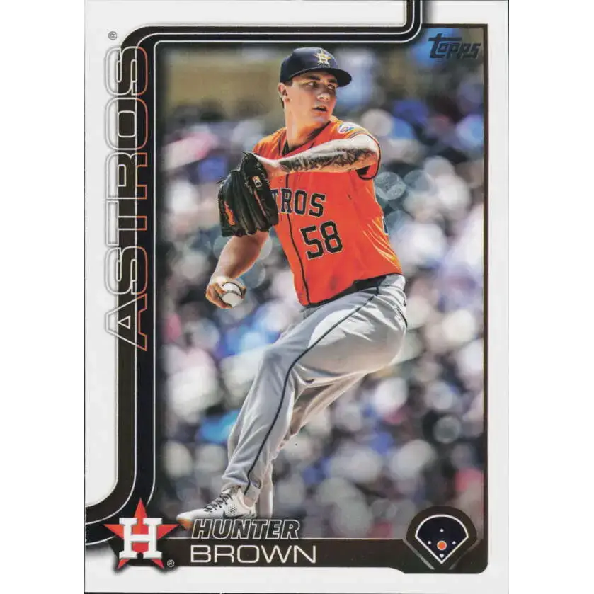 2025 Topps #693 Hunter Brown NM-MT Houston Astros Baseball Card - Baseball Card Single
