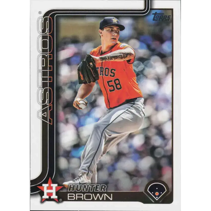 2025 Topps #693 Hunter Brown NM-MT Houston Astros Baseball Card - Baseball Card Single