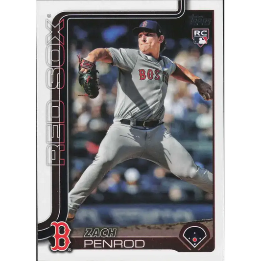 2025 Topps #698 Zach Penrod NM-MT RC Rookie Boston Red Sox Baseball Card - Baseball Card Single