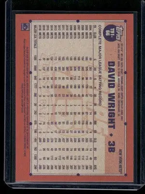 2025 Topps 75 Years of Baseball David Wright #T91-66 Baseball - Baseball Card Single