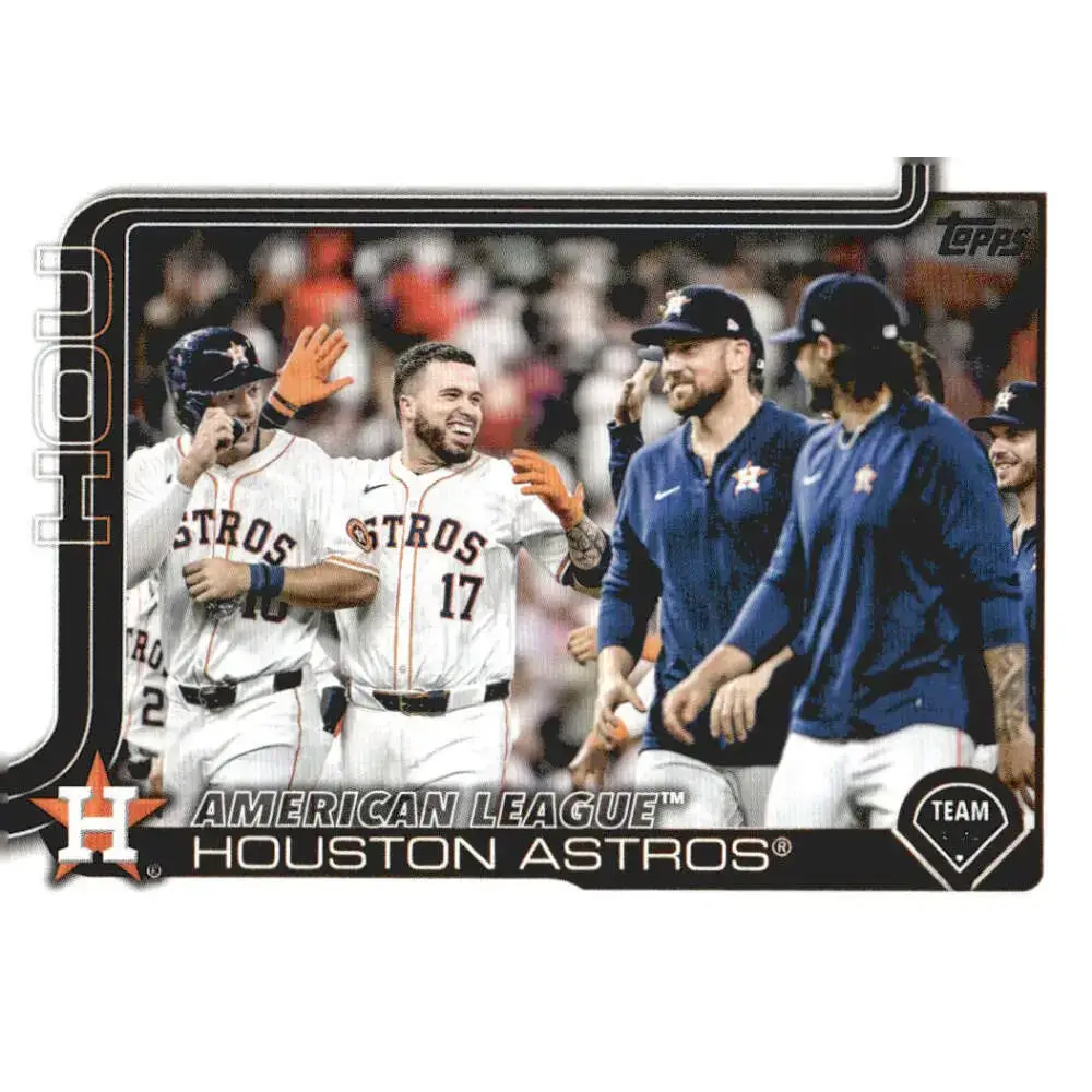 2025 Topps #76 Houston Astros NM-MT Houston Astros Baseball Card - Baseball Card Single