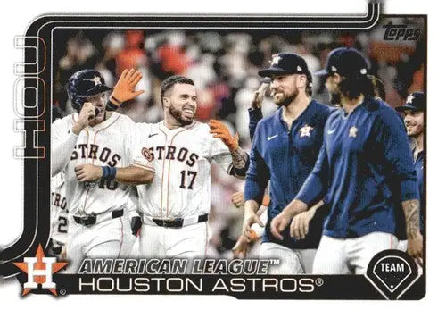 2025 Topps Houston Astros baseball card with original gloss and NM-MT condition
