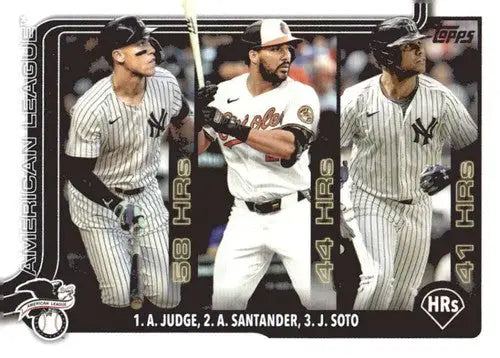 2025 Topps #79 Aaron Judge/Anthony Santander/Juan Soto NM-MT - Baseball Card Single