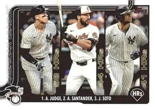 2025 Topps #79 Aaron Judge/Anthony Santander/Juan Soto NM-MT - Baseball Card Single