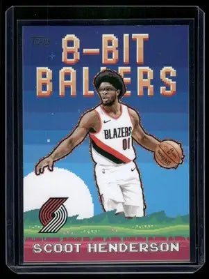 2025 Topps 8-Bit Ballers Scoot Henderson #8B-14 Basketball - Basketball Card Single