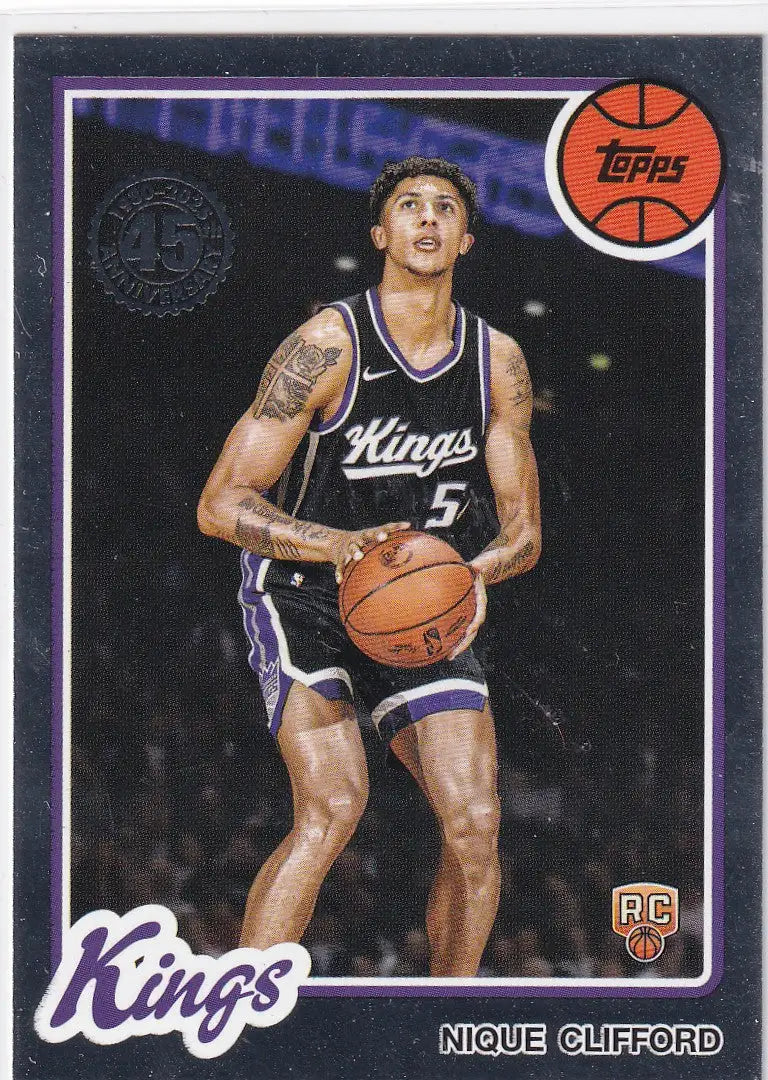 2025 TOPPS #80BK-70 NIQUE CLIFFORD- SACRAMENTO KINGS - Basketball Card Single