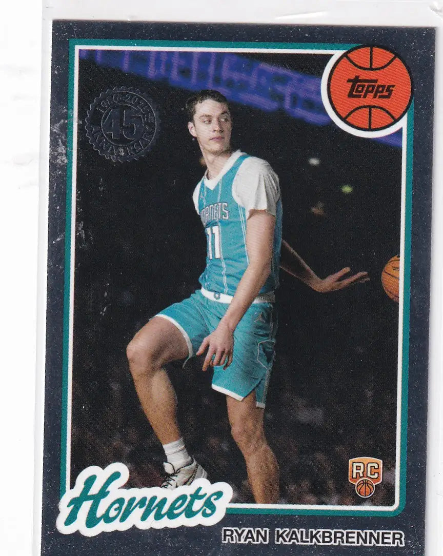2025 TOPPS #80BK-77 RYAN KALKBRENNER THROW BACK- CHARLOTTE HORNETS - Basketball Card Single