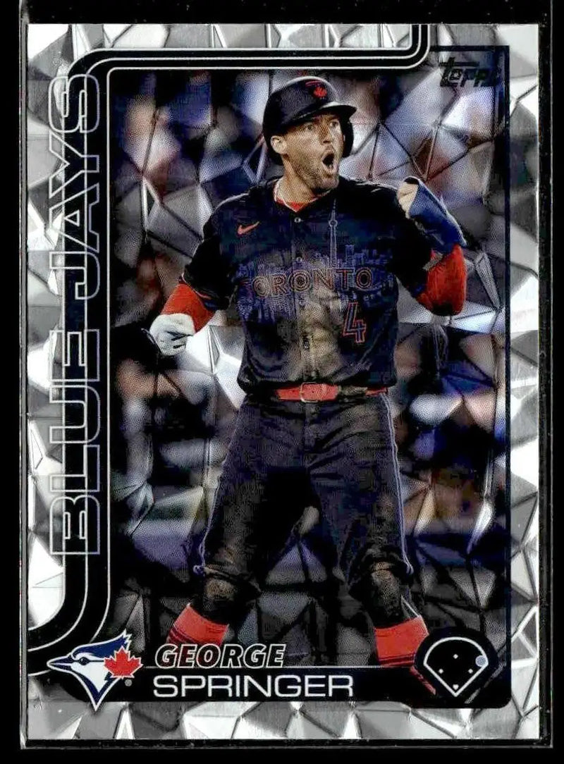 2025 Topps #82 George Springer Diamante Foil - Baseball Card Single