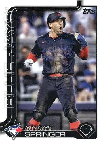 2025 Topps #82 George Springer NM-MT Blue Jays ID:78917 - Baseball Card Single