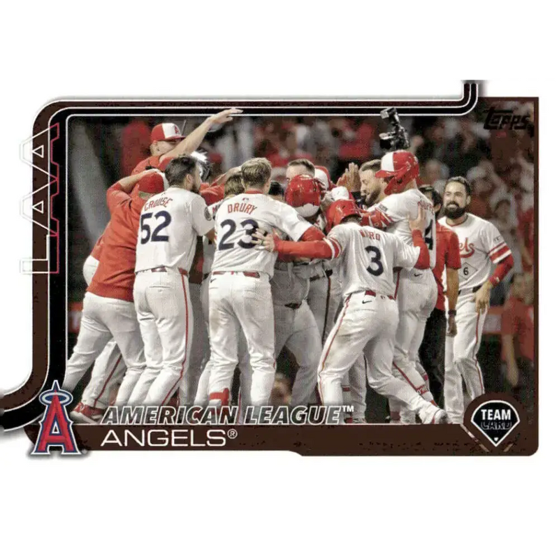 2025 Topps #85 Angels NM-MT Los Angeles Angels Baseball Card - Baseball Card Single