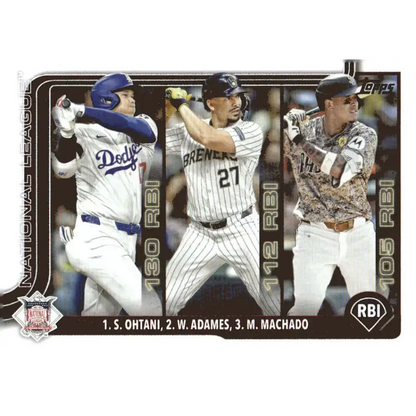 2025 Topps #86 Manny Machado/Shohei Ohtani/Willy Adames NM-MT Los Angeles Dodgers/Milwaukee Brewers/San Diego Padres
