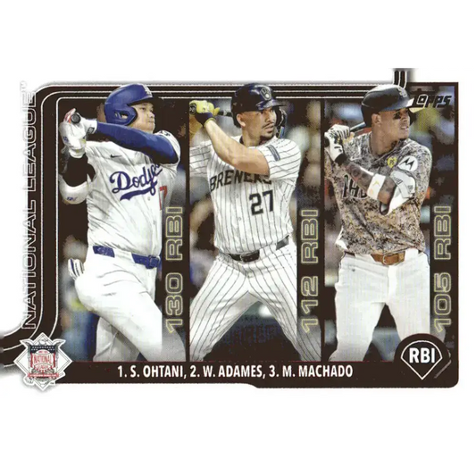 2025 Topps #86 Manny Machado/Shohei Ohtani/Willy Adames NM-MT Los Angeles Dodgers/Milwaukee Brewers/San Diego Padres