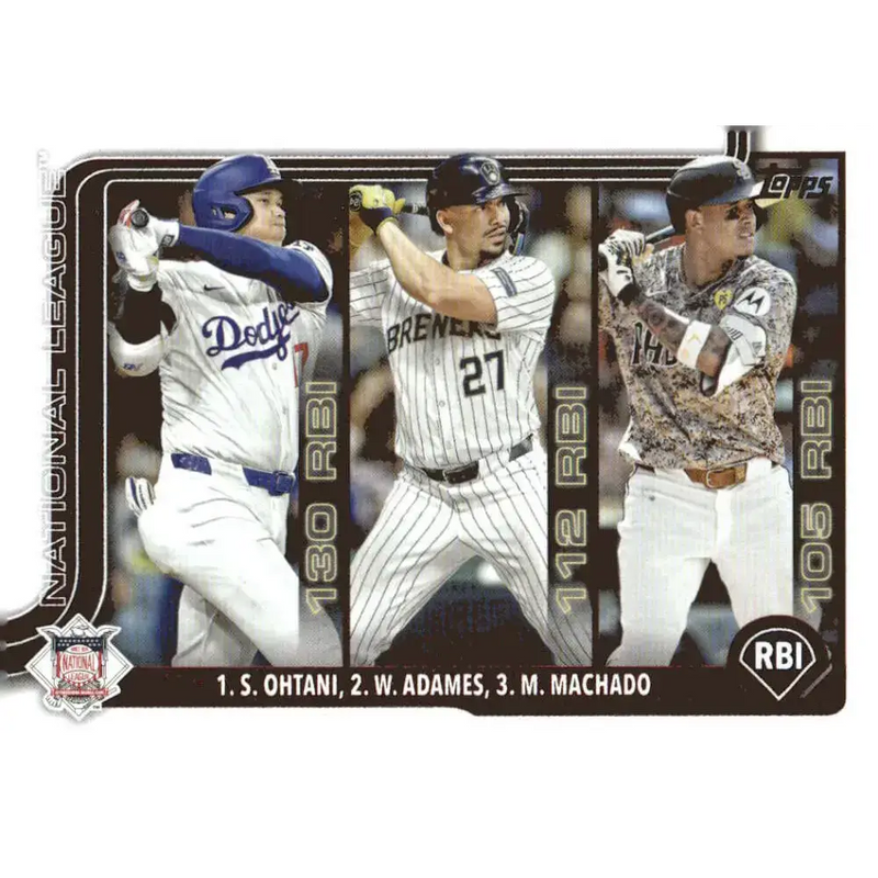 2025 Topps #86 Manny Machado/Shohei Ohtani/Willy Adames NM-MT Los Angeles Dodgers/Milwaukee Brewers/San Diego Padres