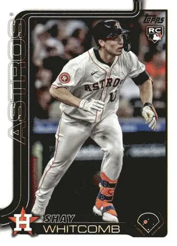 Original gloss Shay Whitcomb rookie Astros Topps baseball card 2025 NM-MT RC