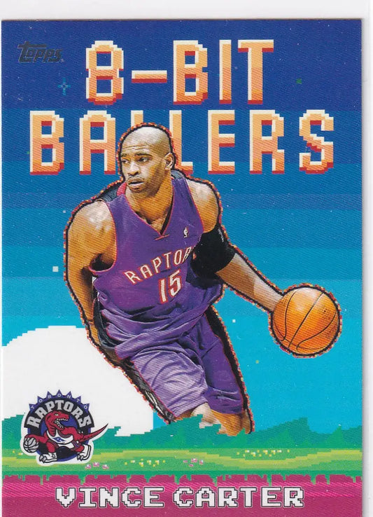 2025 TOPPS #8B-26 VINCE CARTER 8 BIT BALLERS- TORONTO RAPTORS - Basketball Card Single
