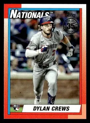 2025 Topps #90B2-11 Dylan Crews 1990 Topps Baseball 35th Anniversary - Baseball Card Single