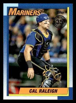 2025 Topps #90B2-13 Cal Raleigh 1990 Topps Baseball 35th Anniversary - Baseball Card Single