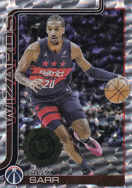 2025 TOPPS #96 ALEX SARR DIAMONTE- WASHINGTON WIZARDS - Basketball Card Single