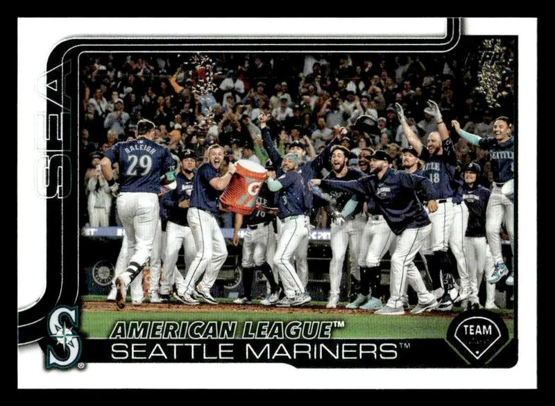 2025 Topps #96 Seattle Mariners - Baseball Card Single