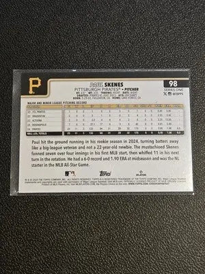 2025 Topps #98 Paul Skenes - Baseball Card Single
