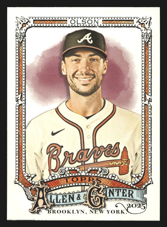 2025 Topps Allen and Ginter #168 Matt Olson Atlanta Braves - Baseball Card Single