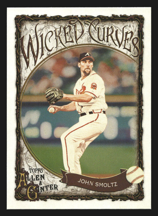 2025 Topps Allen and Ginter #WC-34 John Smoltz Wicked Curves HOF - Baseball Card Single