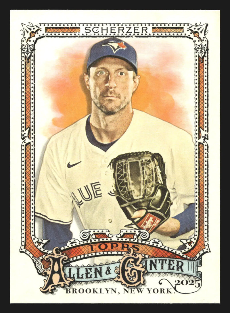 2025 Topps Allen & Ginter #140 Max Scherzer Toronto Blue Jays