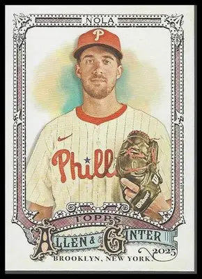 2025 Topps Allen & Ginter #231 Aaron Nola – Philadelphia Phillies.