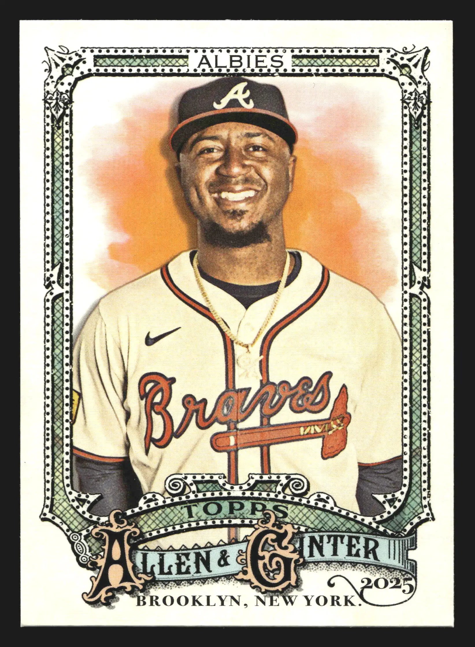 2025 Topps Allen & Ginter #56 Ozzie Albies Atlanta Braves Full Size