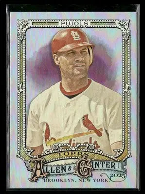 2025 Topps Allen & Ginter Albert Pujols #1 Silver Portrait St. Louis Cardinals
