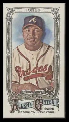 2025 Topps Allen & Ginter Andruw Jones #190 Mini Atlanta Braves