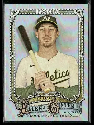 2025 Topps Allen & Ginter Brent Rooker #147 Silver Portrait Athletics