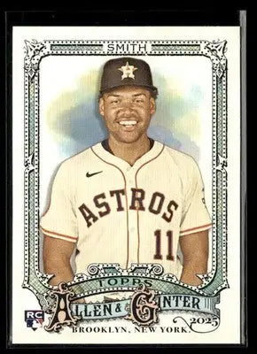 2025 Topps Allen & Ginter Cam Smith #189 RC Houston Astros