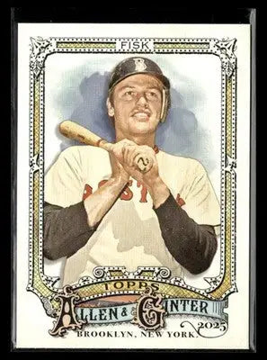 2025 Topps Allen & Ginter Carlton Fisk #187 Boston Red Sox